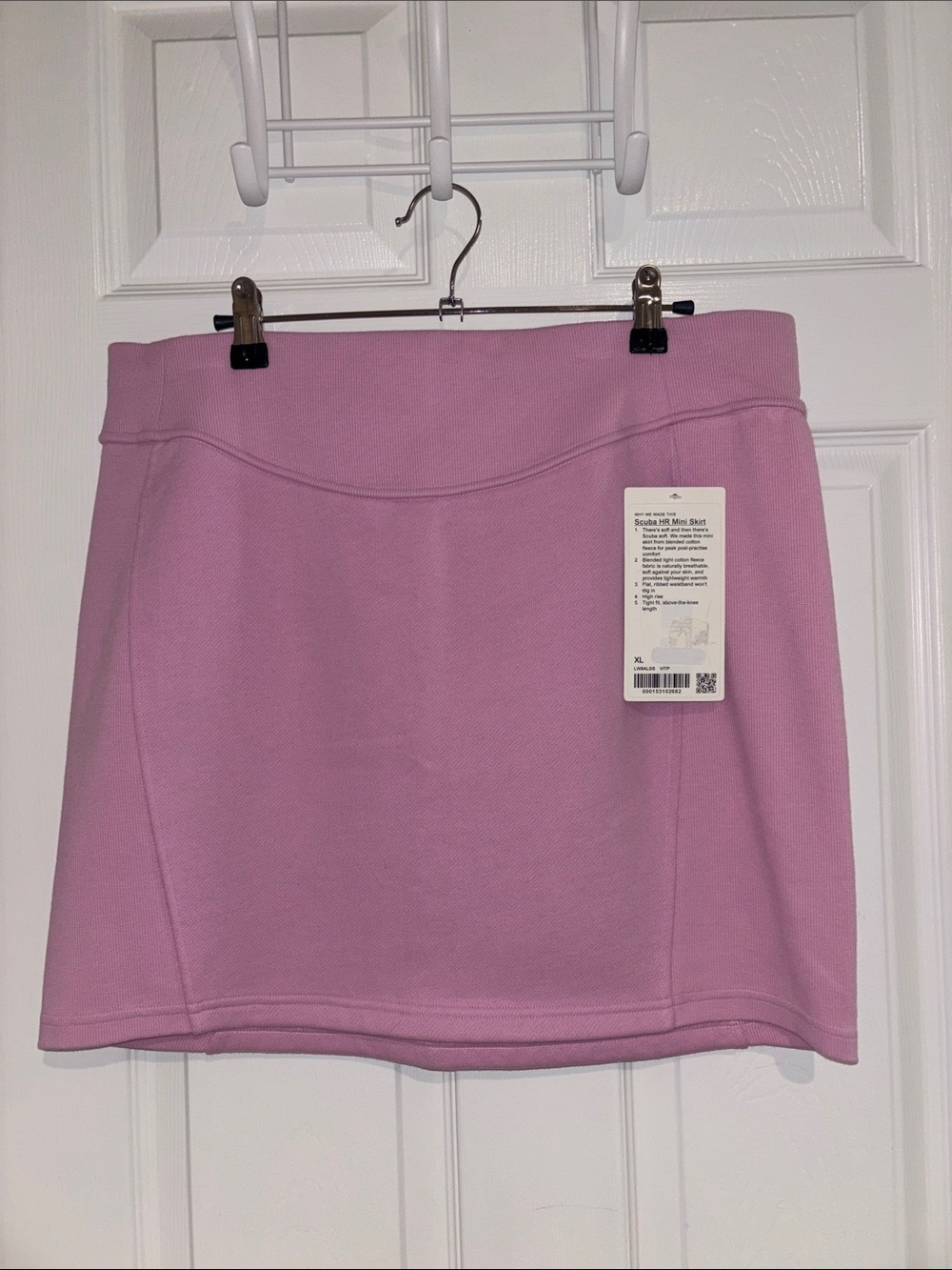 NWT lululemon Women’s Pink Scuba HR Mini Skirt Soft A Line - ribbed waistband